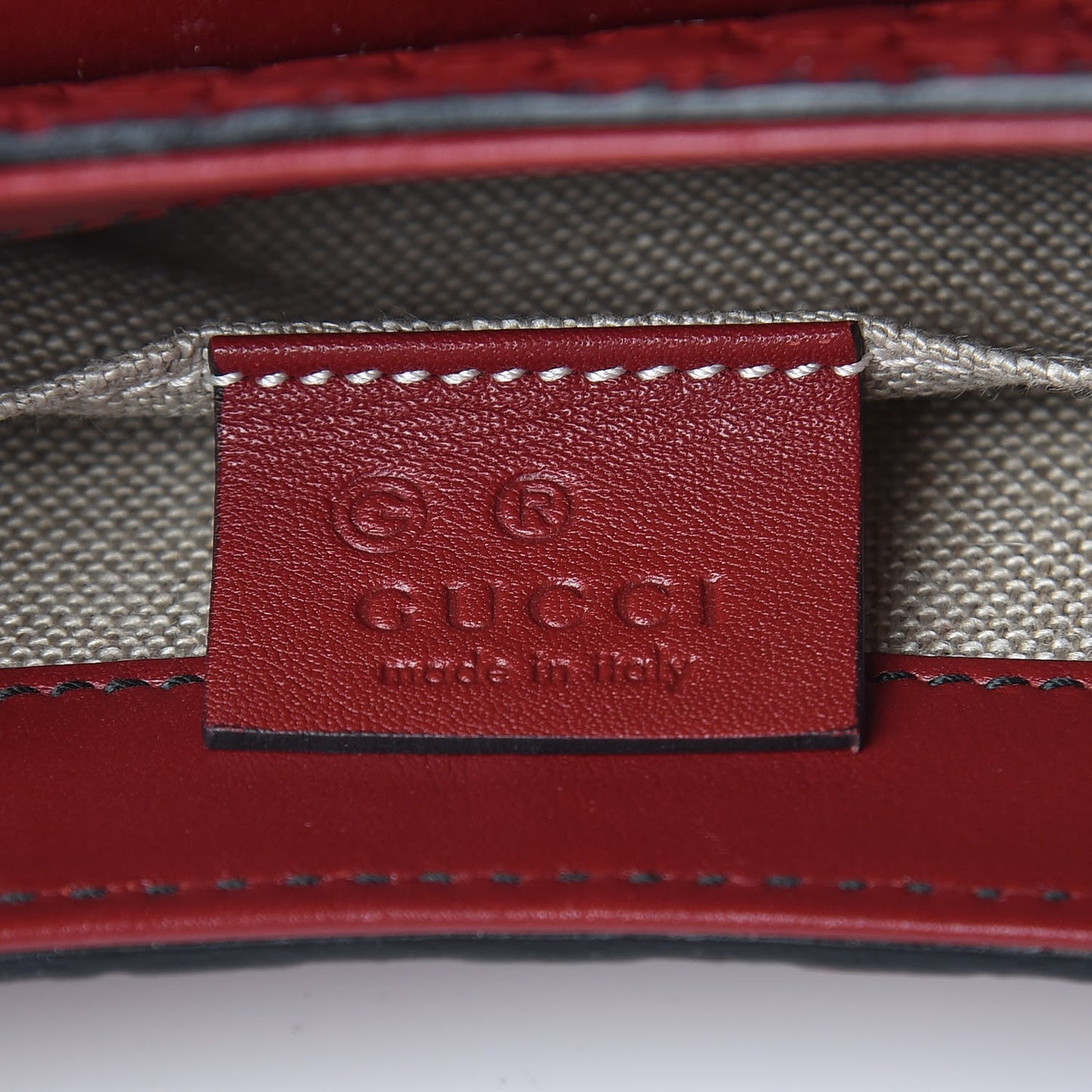 Soft Microguccissima Mini Emily Chain Shoulder Bag Rosso