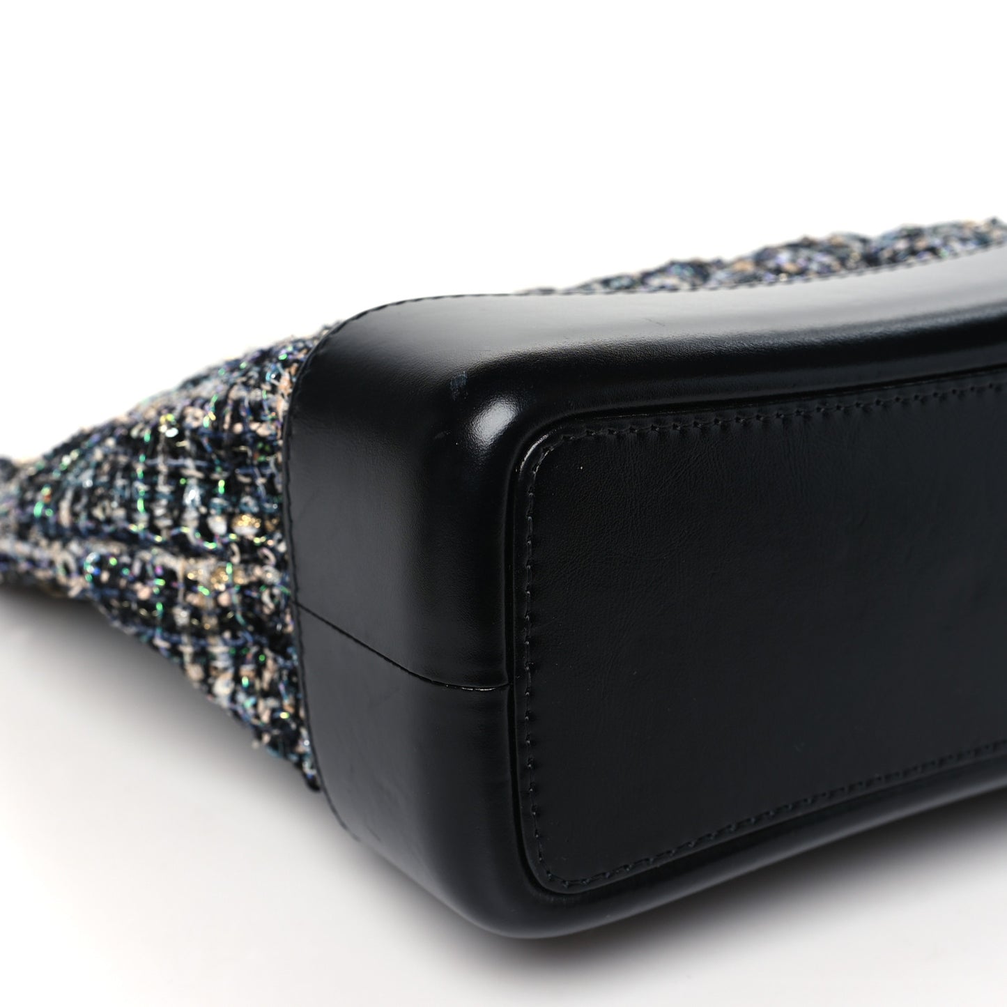 Tweed Calfskin Quilted Gabrielle Backpack Black Multicolor