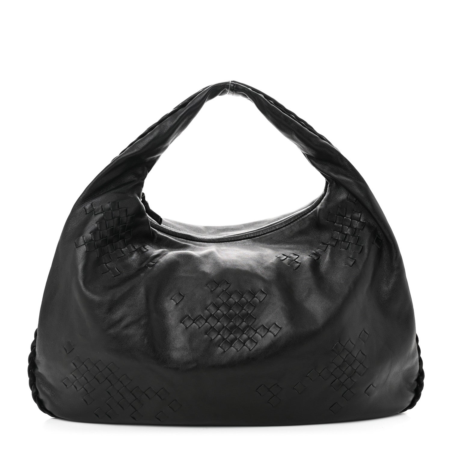 Bottega Veneta Nappa Intrecciato Patchwork Large Hobo Black 1 of 10