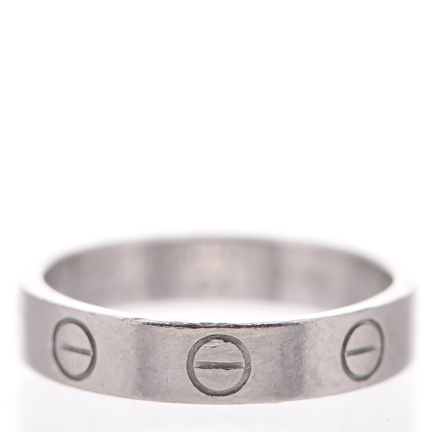 Cartier Platinum 4mm LOVE Ring 50 5.25 1 of 4