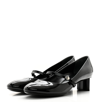 Louis Vuitton Patent Uniformes Silhouette 40mm Pumps 39.5 Black 3 of 10