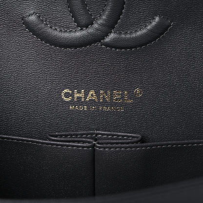 Chanel Caviar Quilted Medium Double Flap Dark Grey 6 of 10