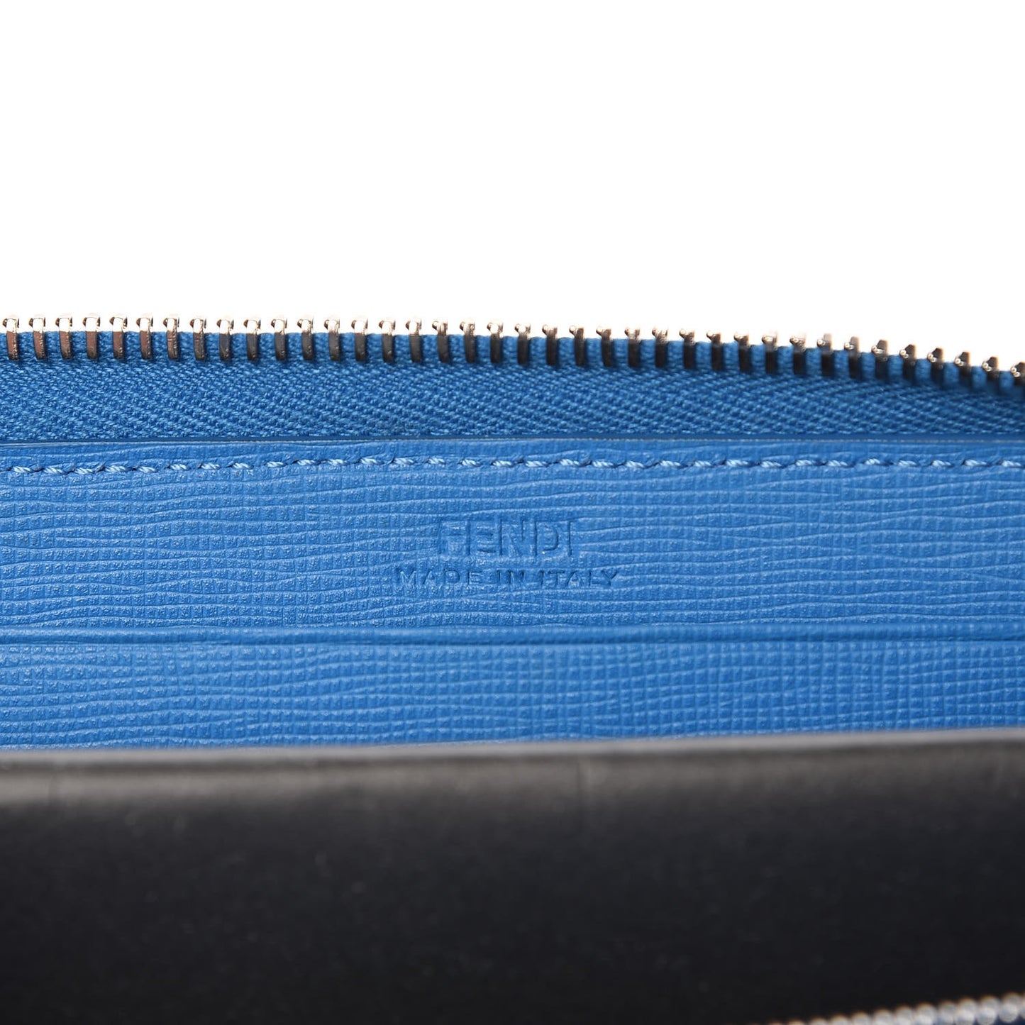 Vitello Elite Crystal Eye Monster Zip Around Wallet Royal Blue Papavero Multicolor