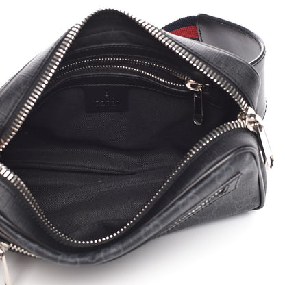 Gucci Soft GG Supreme Monogram Web Belt Bag Black Grey 6 of 8