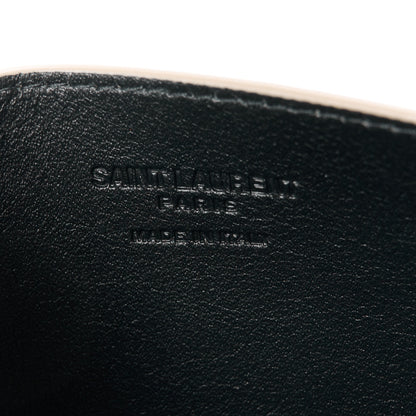 Saint Laurent Lambskin Monogram Loulou Puffer Pouch Clutch Dark Beige 10 of 14