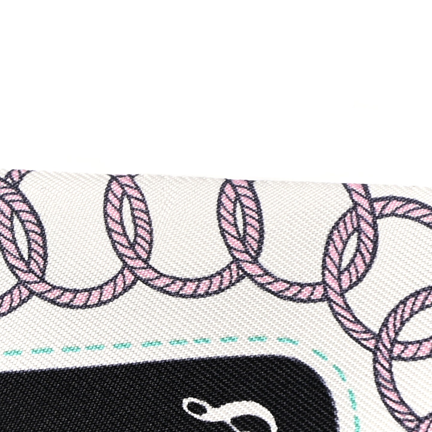 Silk Cliquetis Twilly Black Rose Menthol