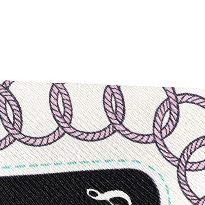 Hermes Silk Cliquetis Twilly Black Rose Menthol 6 of 7