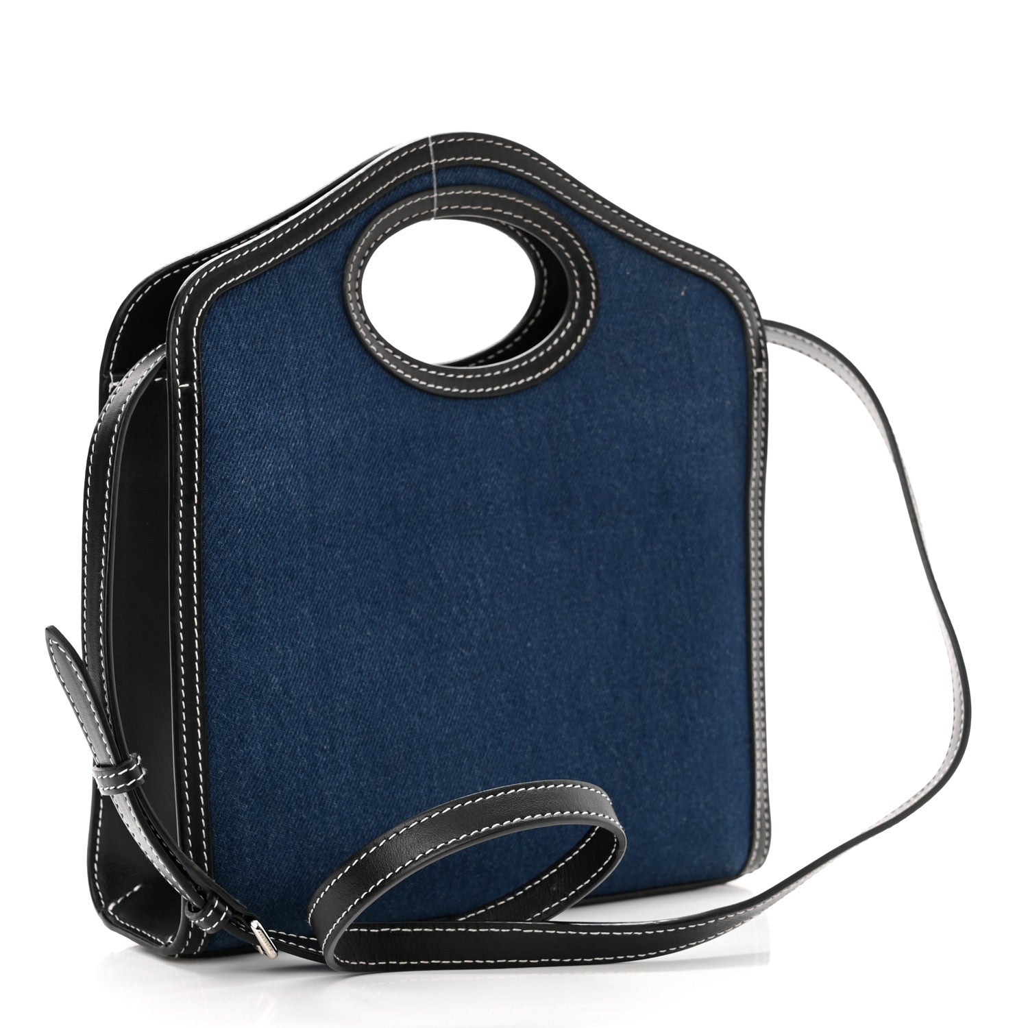 Burberry Denim Smooth Calfskin Mini Pocket Bag Blue 3 of 10