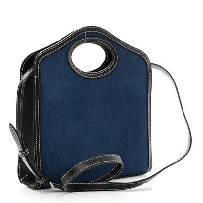Burberry Denim Smooth Calfskin Mini Pocket Bag Blue 3 of 10