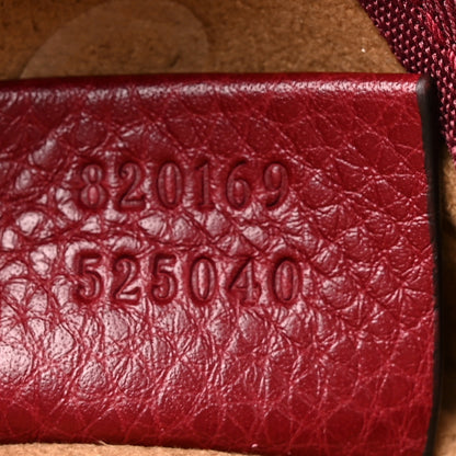 Gucci Soft Grained Calfskin Maxi B Hobo Rosso 7 of 10