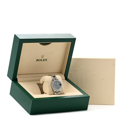 Rolex Stainless Steel 18K White Gold Diamond 31mm Oyster Perpetual Datejust Watch Mint Green 278384RBR 5 of 5