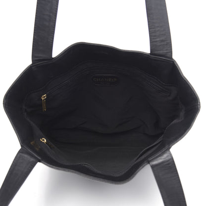 Chanel Lambskin CC Tote Black 5 of 15