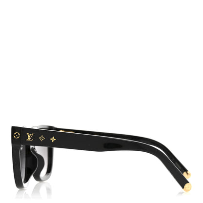 Louis Vuitton Acetate My Monogram Square Sunglasses Z1523E Black 3 of 9