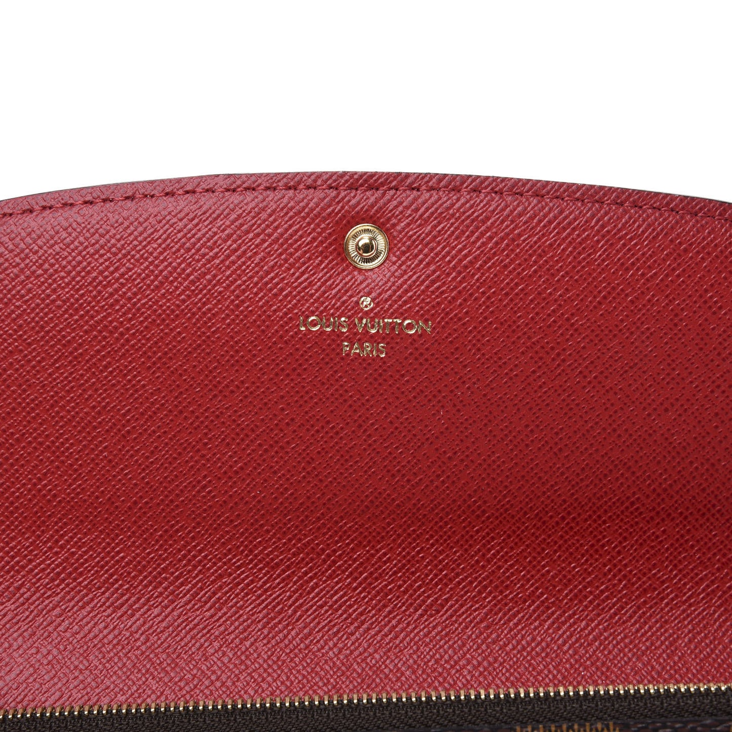 Damier Ebene Emilie Wallet Red