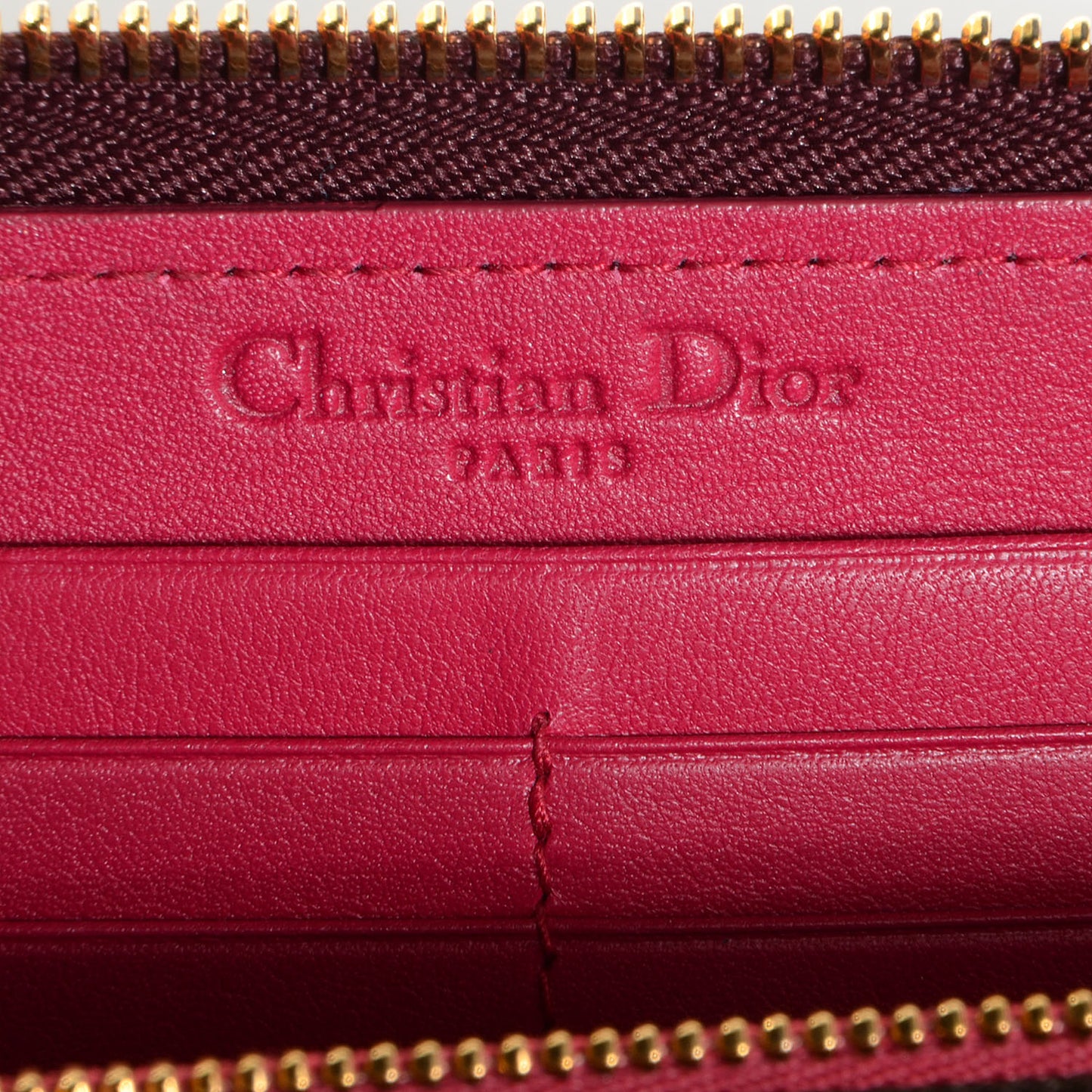 Patent Ultimate Voyageur Zip Around Wallet Bordeaux