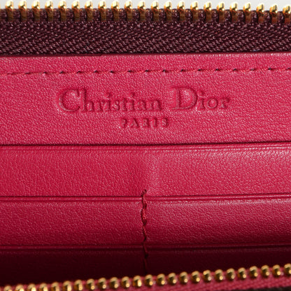 Christian Dior Patent Ultimate Voyageur Zip Around Wallet Bordeaux 10 of 28
