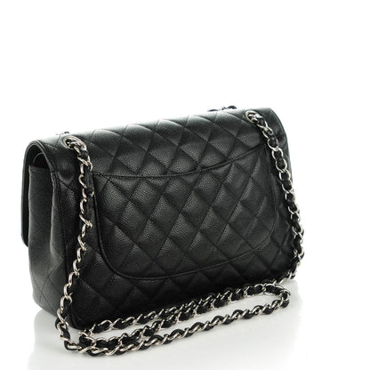 Chanel Caviar Quilted Jumbo Double Flap Black 3 of 8