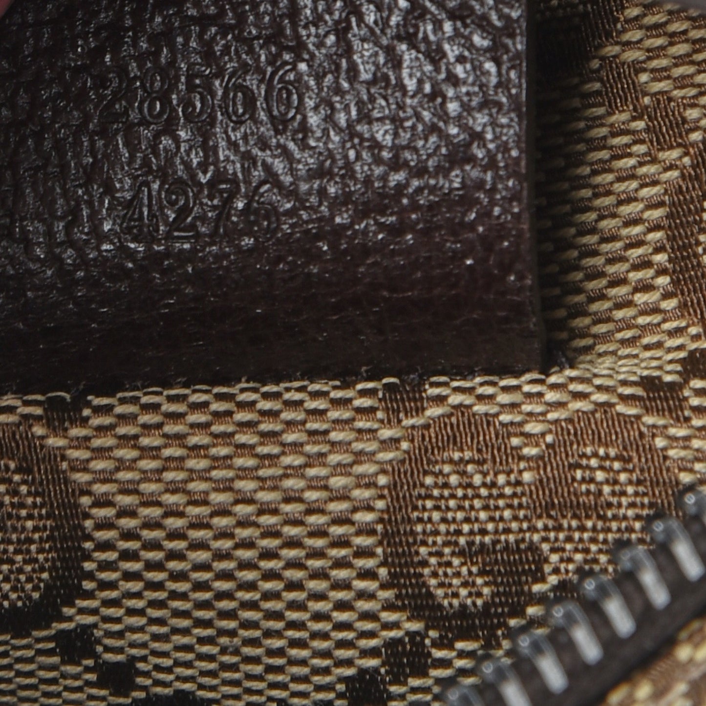 Monogram Web Belt Bag Dark Brown