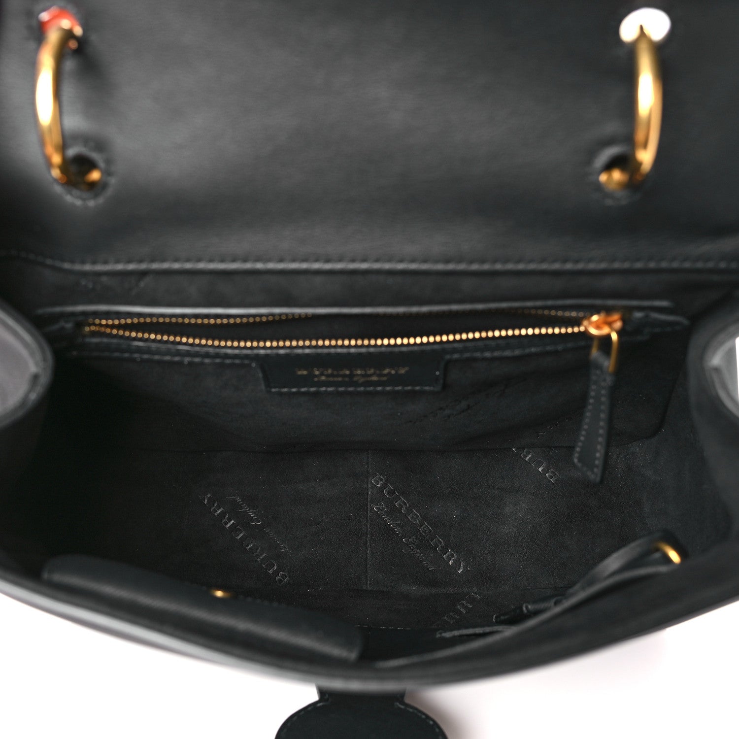 Burberry Trench Calfskin Medium DK88 Top Handle Bag Black 5 of 8