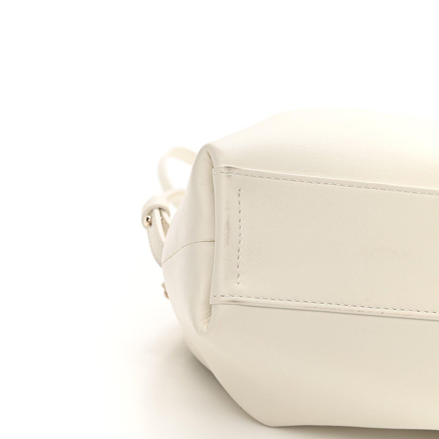 Chloe Calfskin Mini Judy Shoulder Bag White 9 of 10