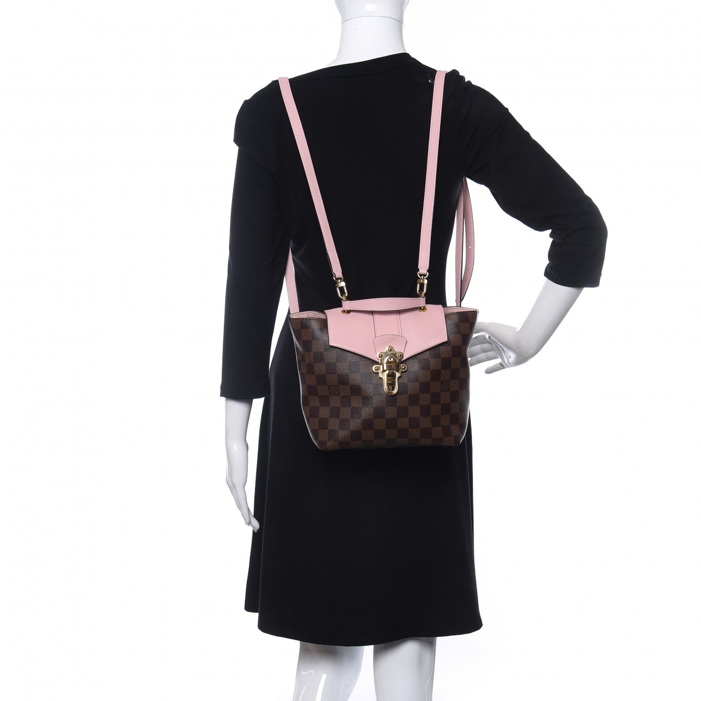 Damier Ebene Clapton Backpack Magnolia