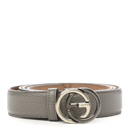 Gucci Calfskin Interlocking G Belt 120 48 Grey 1 of 6