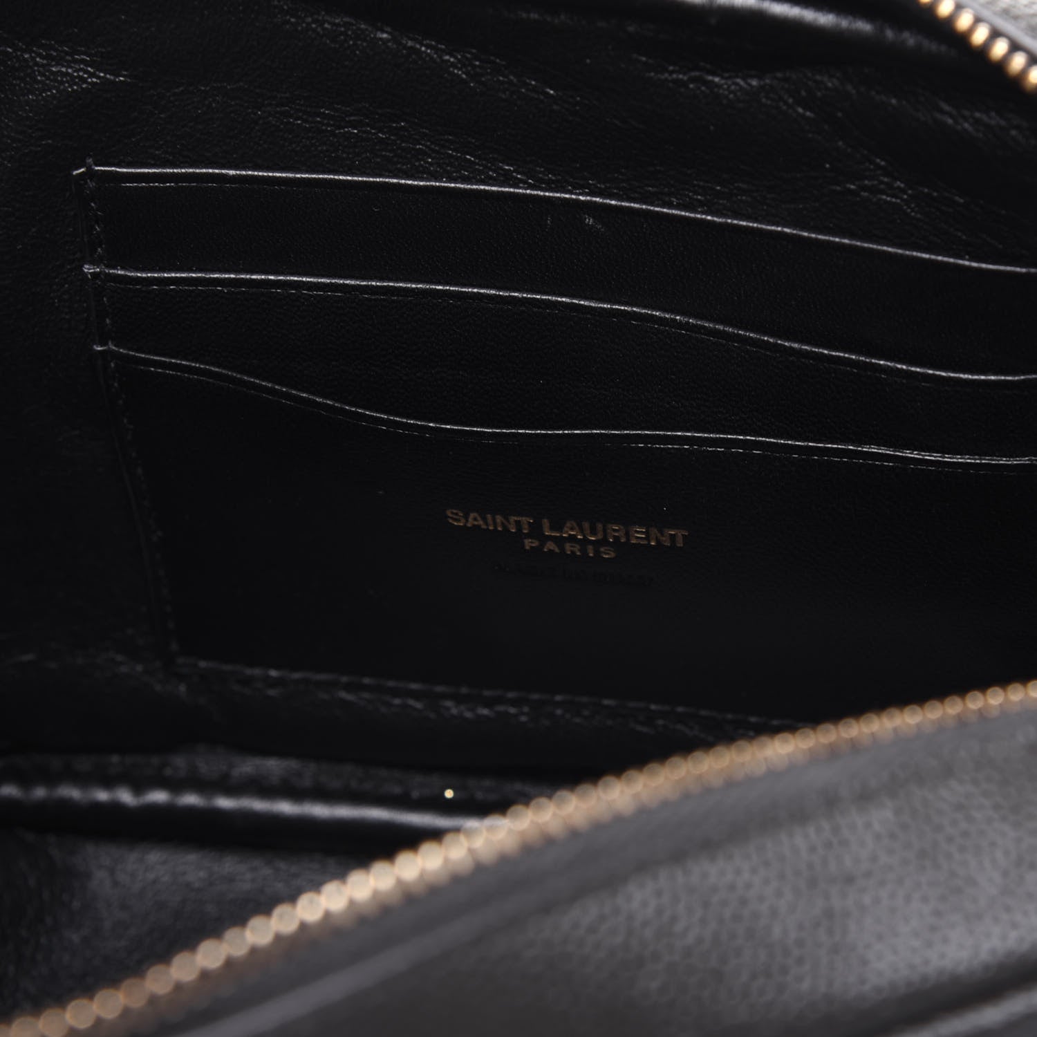 Saint Laurent Grain De Poudre Matelasse Monogram Mini Lou Camera Bag Pebble 8 of 14