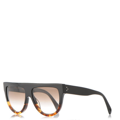 Celine Shadow Sunglasses CL 41026/S Black Havana 1 of 7