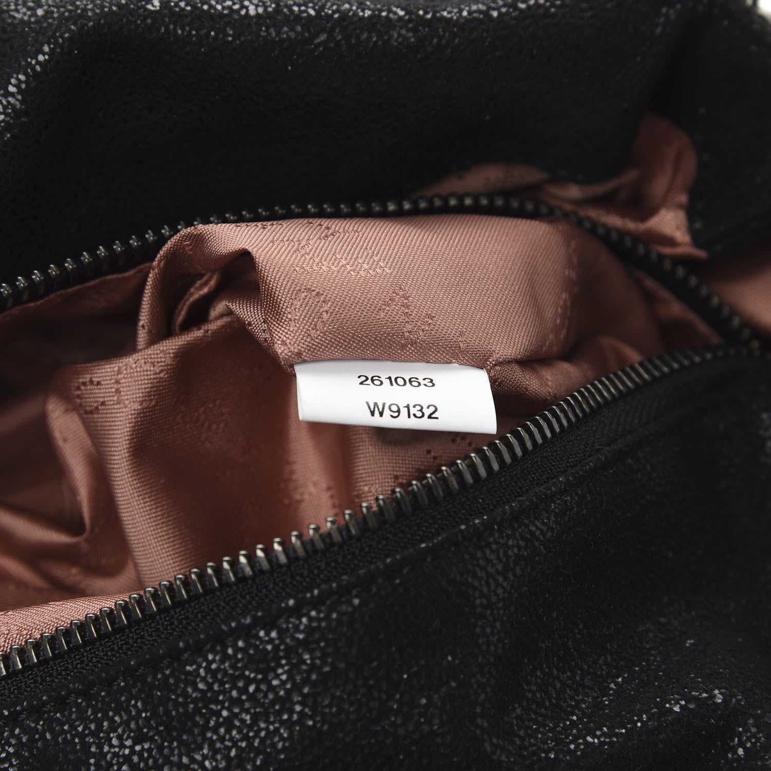 Stella McCartney Shaggy Deer Small Falabella Tote Black 7 of 10