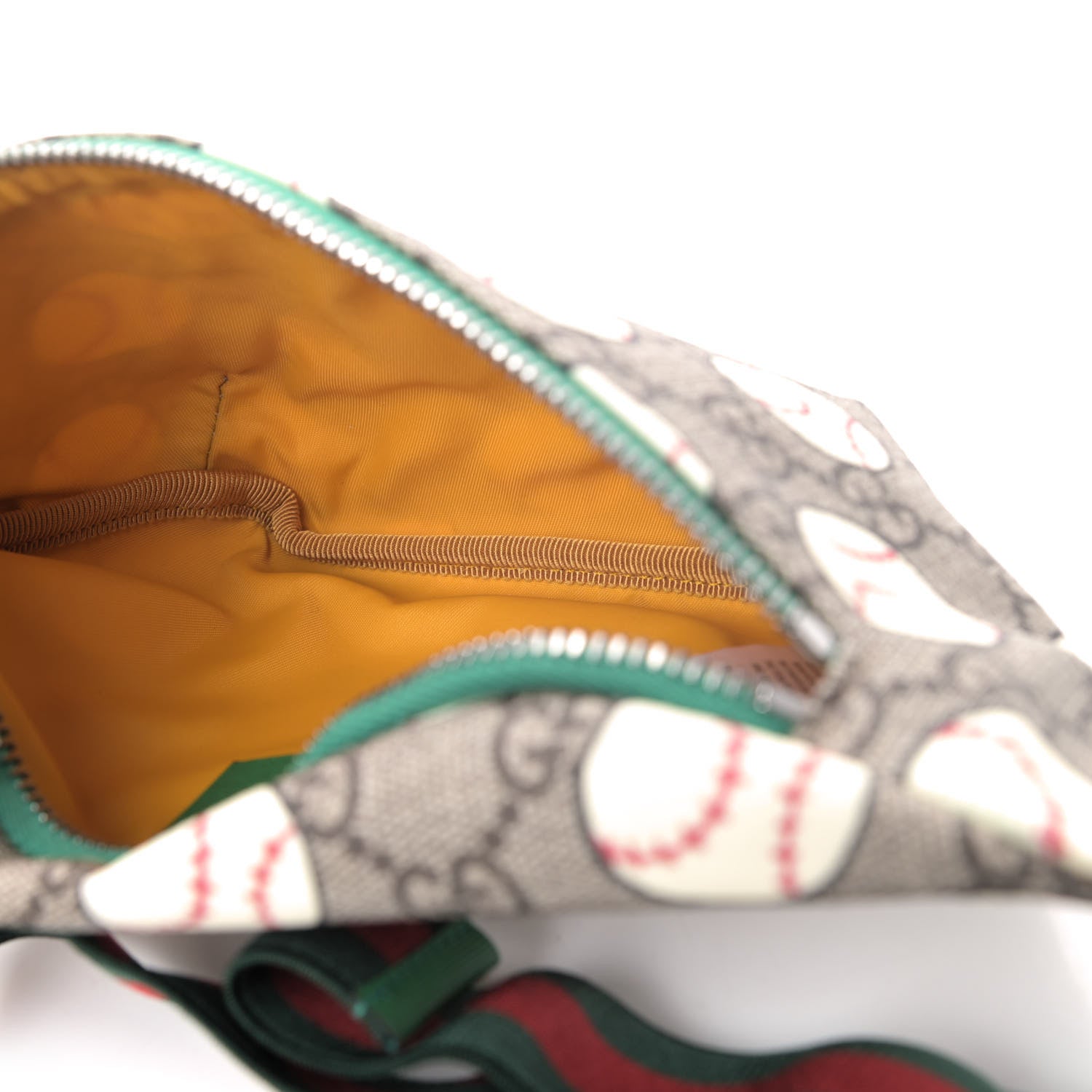 Gucci GG Supreme Monogram Baseballs Web Childrens Belt Bag 4 of 4