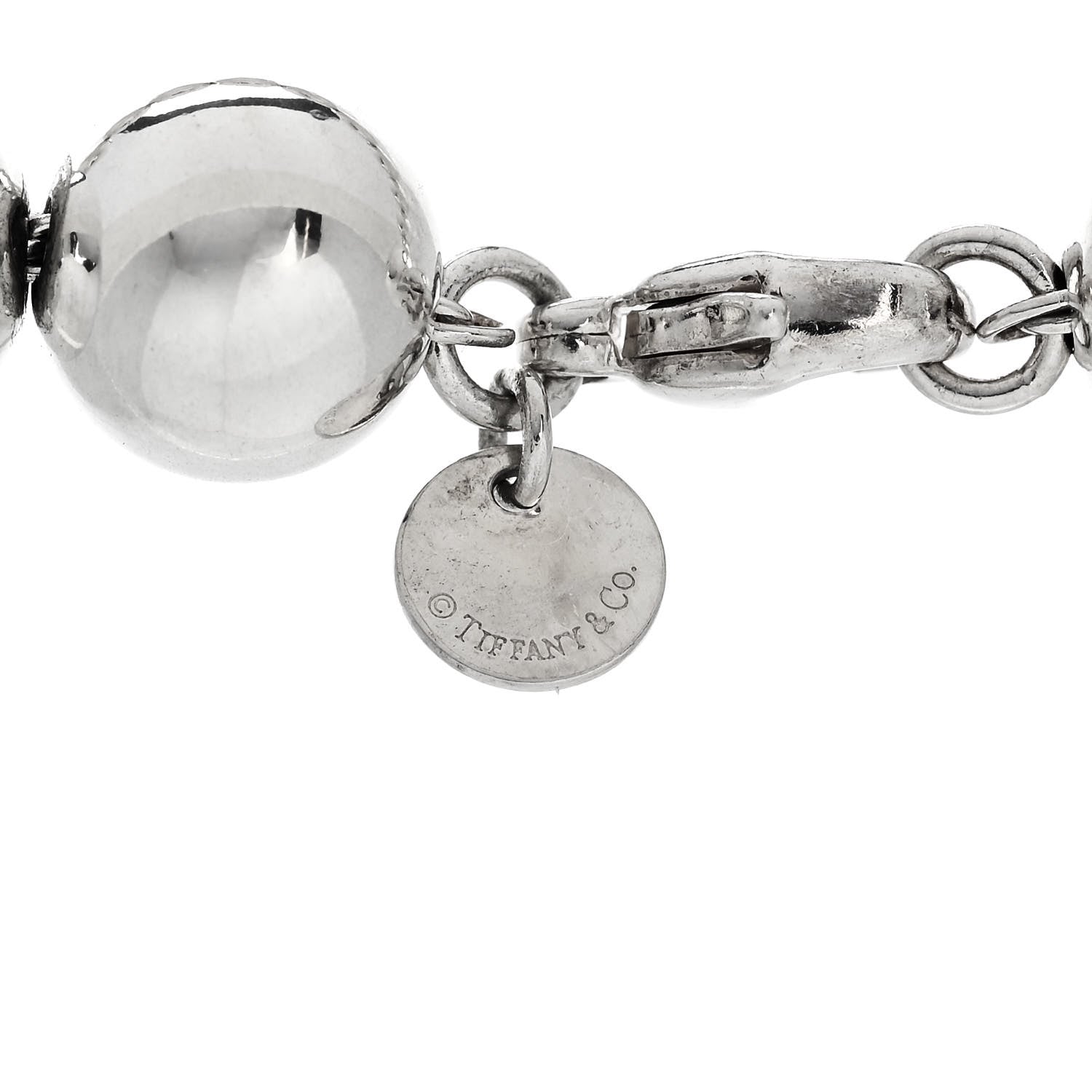 Tiffany Sterling Silver 10mm HardWear Ball Bracelet 3 of 4