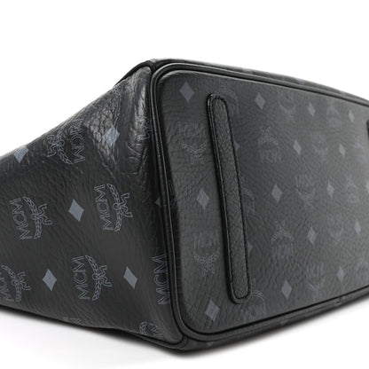 MCM Visetos Medium Liz Reversible Shopper Tote Black 11 of 16