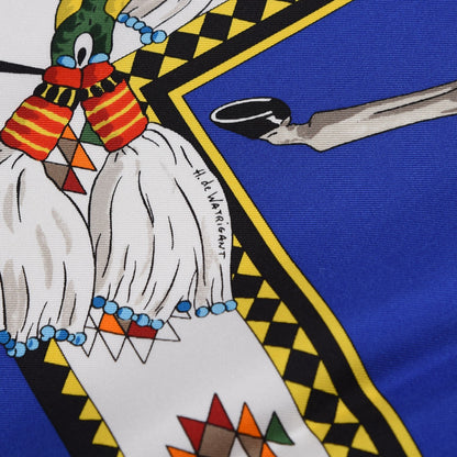 Hermes Silk Les Chevaux Qataris Scarf 90 3 of 5