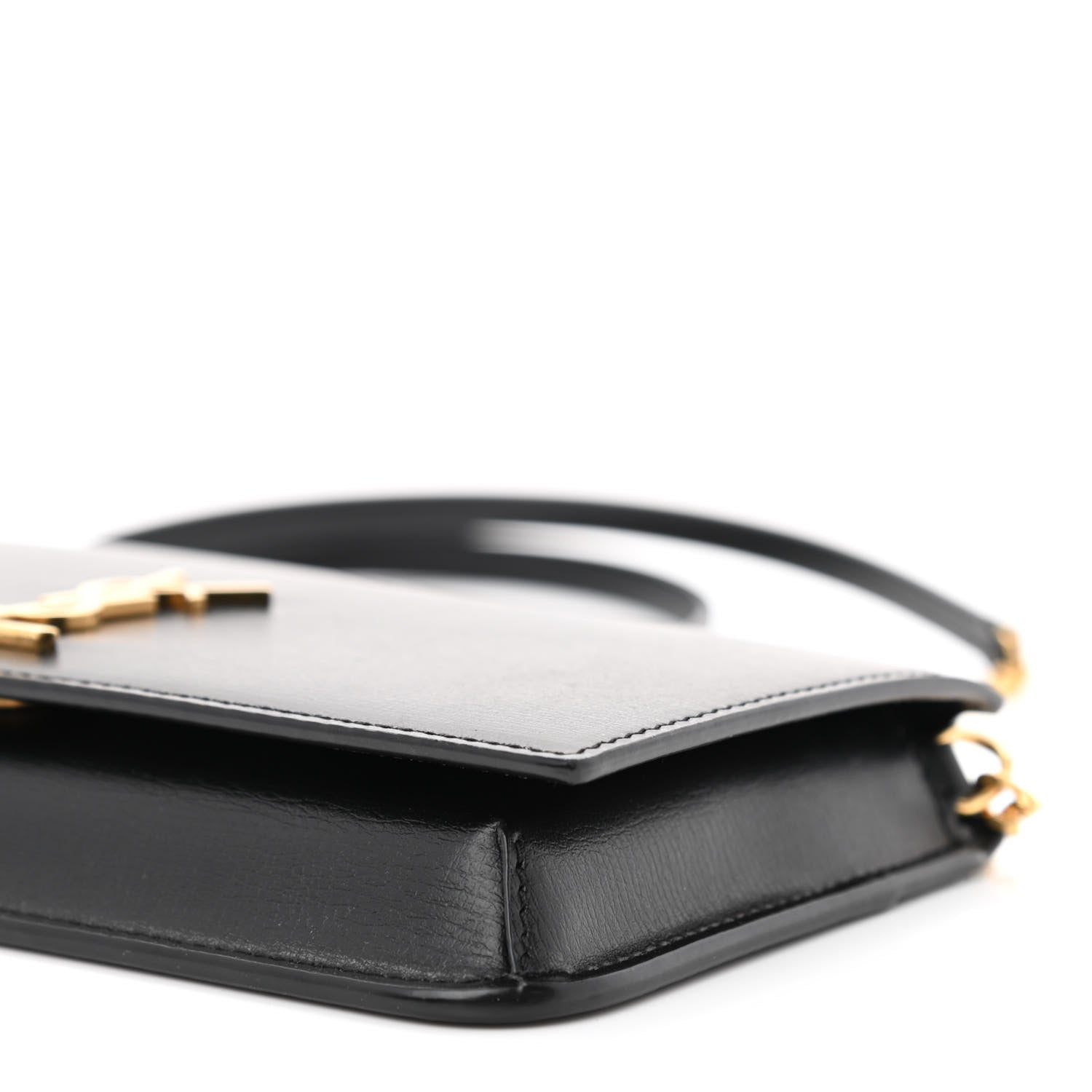 Saint Laurent Smooth Calfskin Monogram Phone Holder Crossbody Black 10 of 11