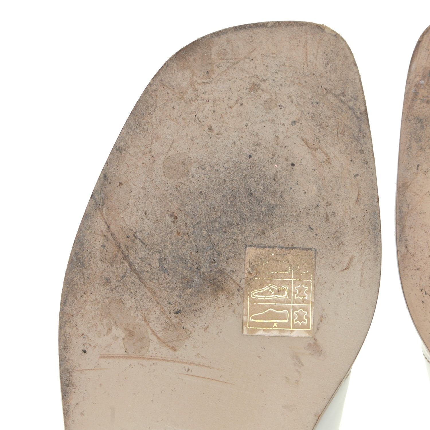 Hermes Box Calfskin Oran Sandals 38 White 5 of 14