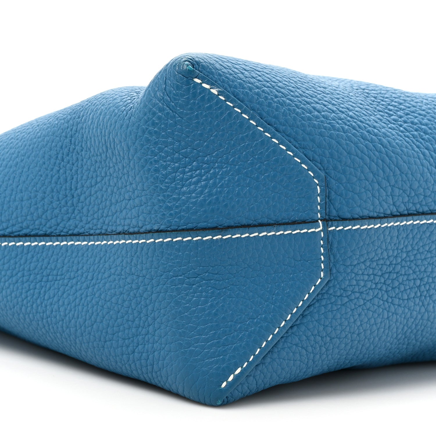 Hermes Taurillon Clemence Double Sens 36 Reversible Tote Bleu Sapphire Izmir 16 of 20