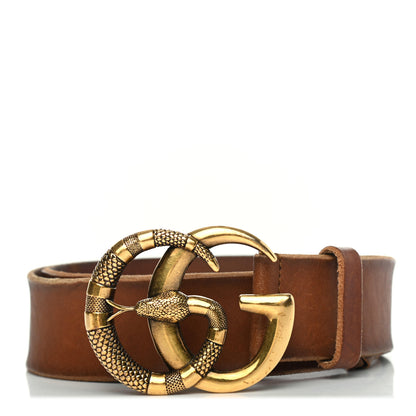 Gucci Faded Calfskin Snake Double G 40mm Belt 75 30 Cuir 1 of 4