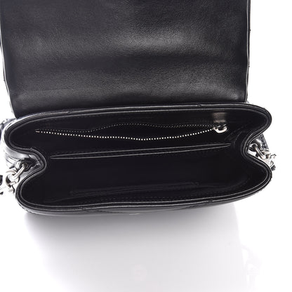 Saint Laurent Calfskin Y Quilted Monogram Toy Loulou Crossbody Bag Black 7 of 12