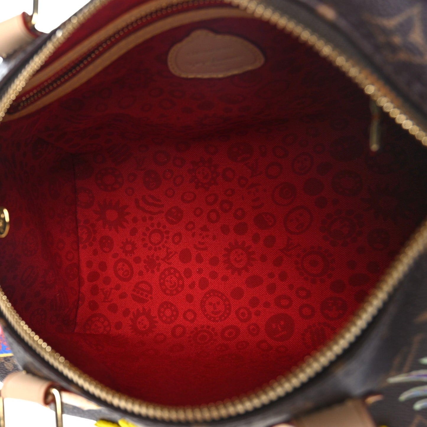 LV X YK Monogram Embroidered My Eternal Soul Speedy Bandouliere 25 Multicolor