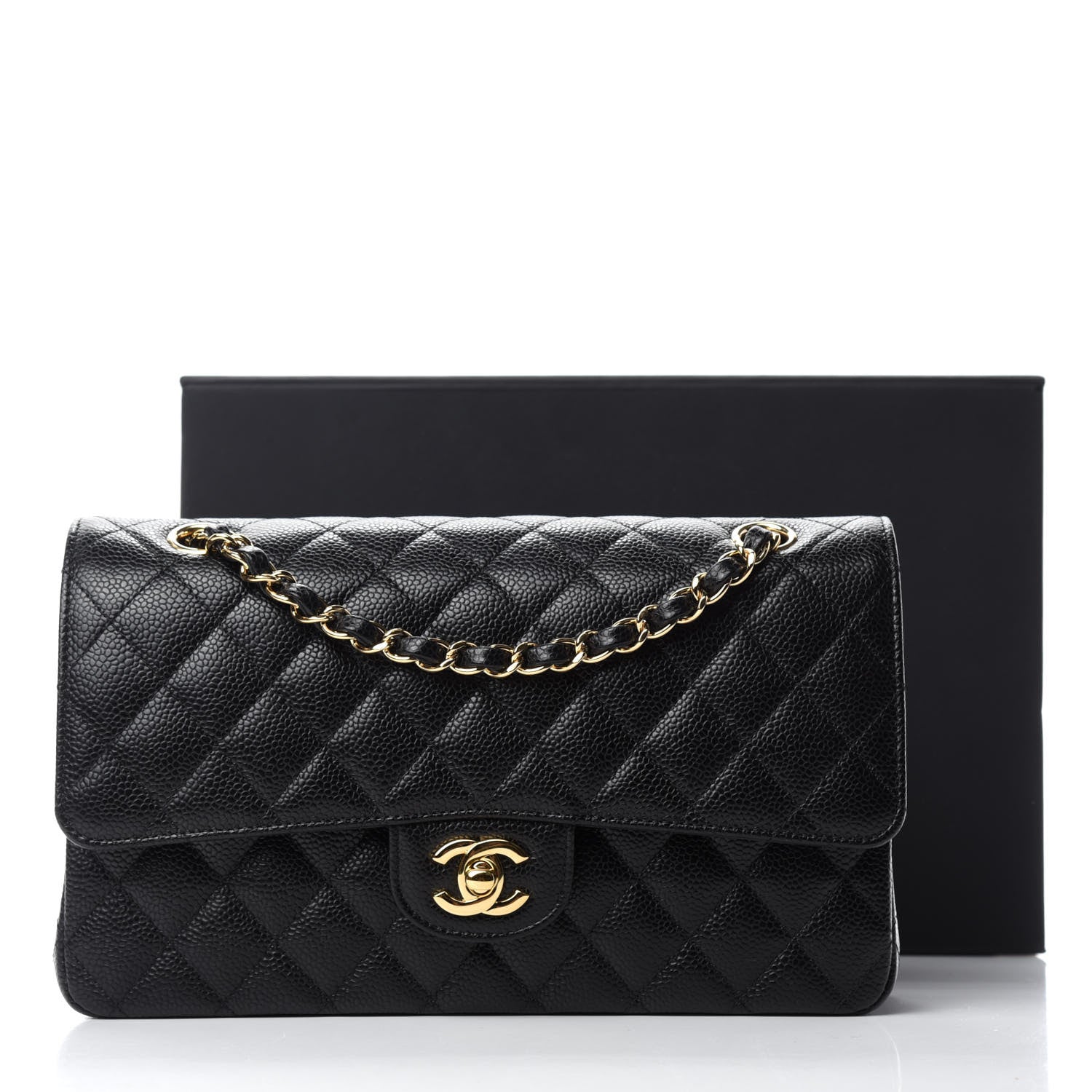 Chanel Caviar Quilted Medium Double Flap Black 11 of 11