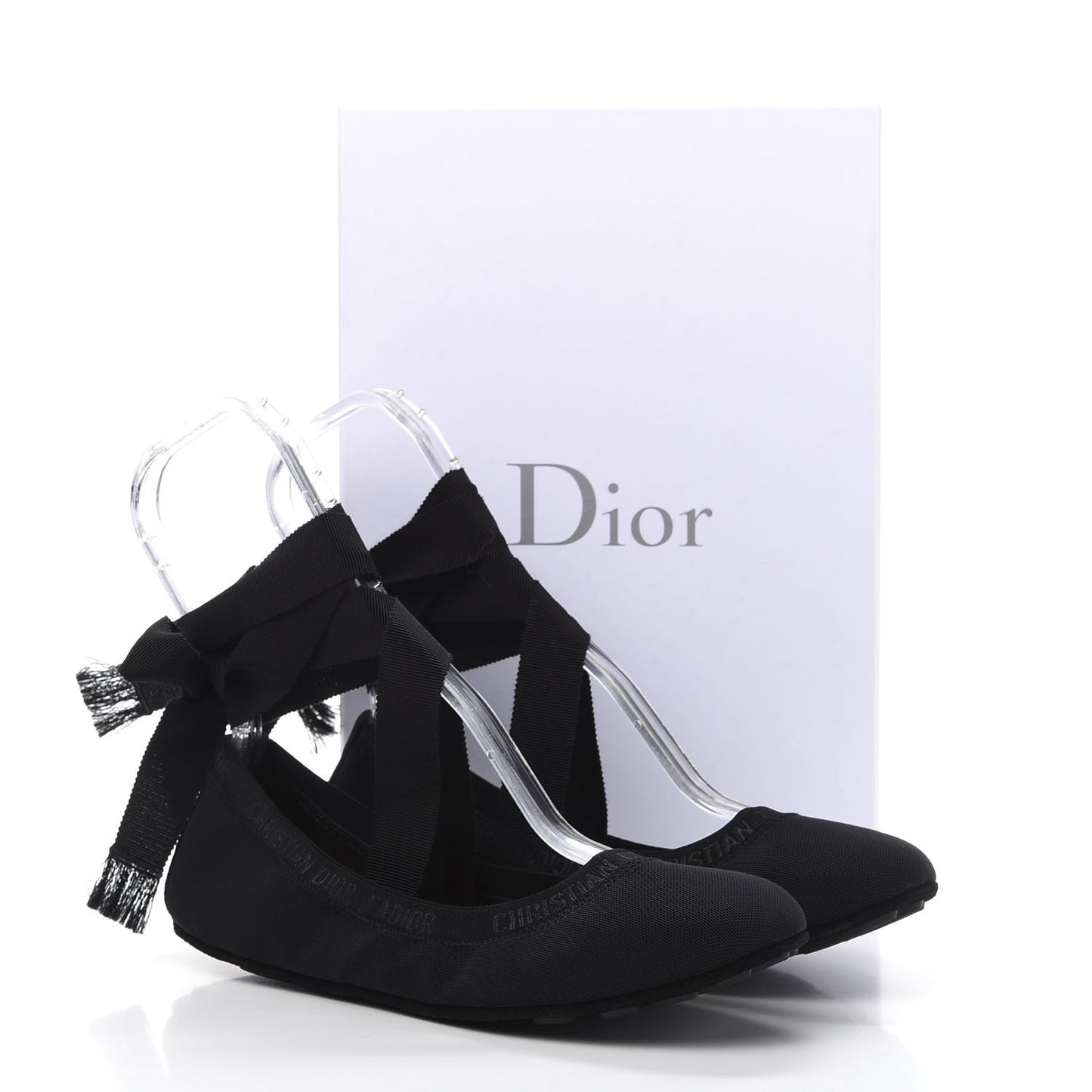 Micro Resille Academy Lace-Up Ballerina Flats 38 Black