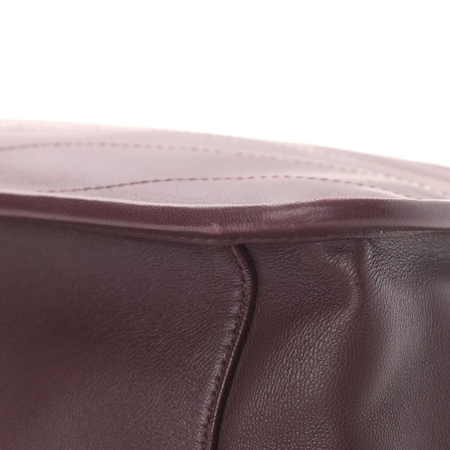 Lambskin Matelasse Monogram Medium Niki Chain Satchel Burgundy