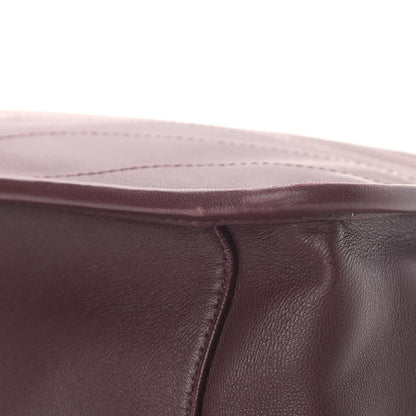 Saint Laurent Lambskin Matelasse Monogram Medium Niki Chain Satchel Burgundy 8 of 9