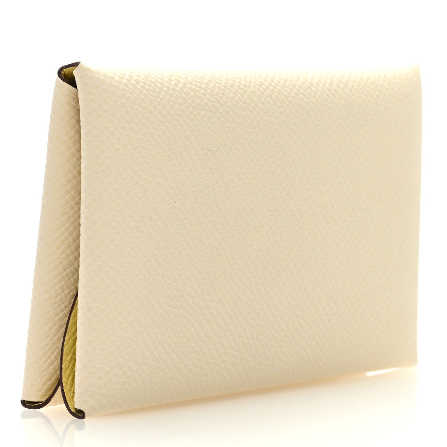 Epsom Verso Calvi Duo Card Case Nata Jaune Poussin