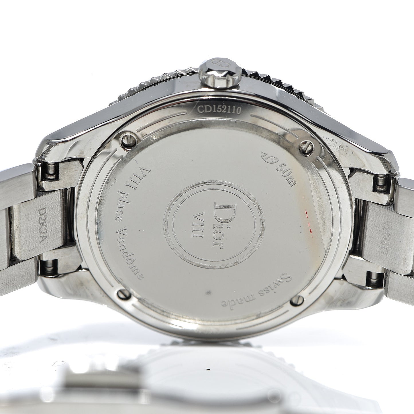 Stainless Steel Diamond 32mm Dior VIII Montaigne Quartz Watch Pink