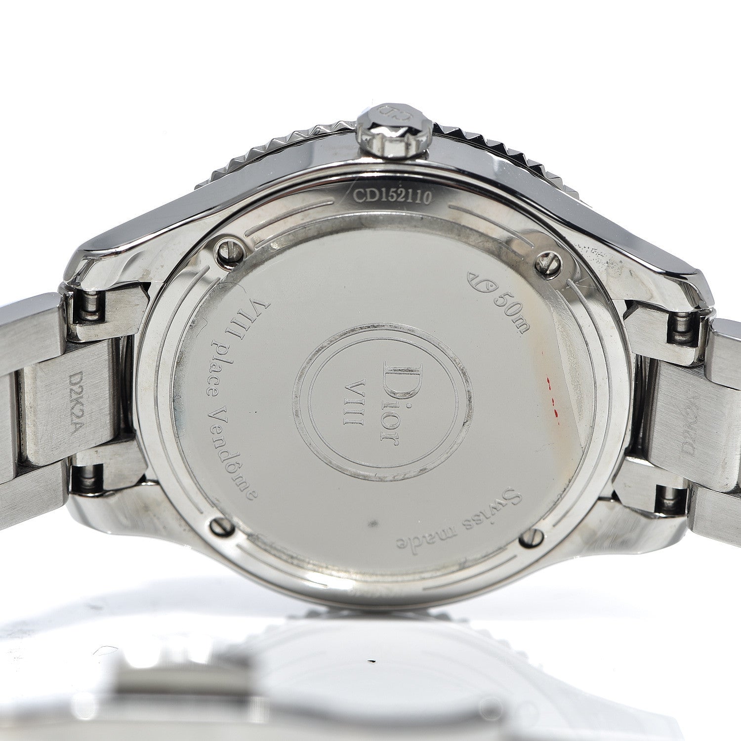 Christian Dior Stainless Steel Diamond 32mm Dior VIII Montaigne Quartz Watch Pink 5 of 7