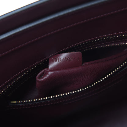 Celine Goatskin Calfskin Micro Luggage Burgundy 7 of 15