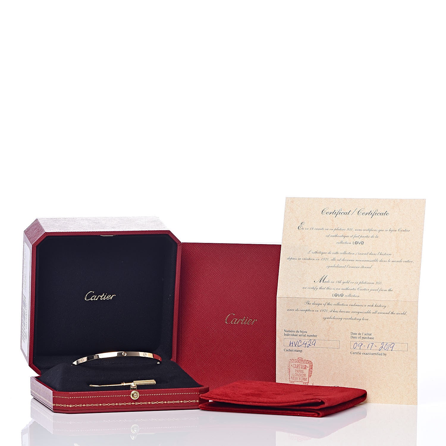 Cartier 18K Yellow Gold Small LOVE Bracelet 20 5 of 5