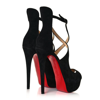 Christian Louboutin Suede Marlenalta 150 Pumps 38.5 Black 4 of 8