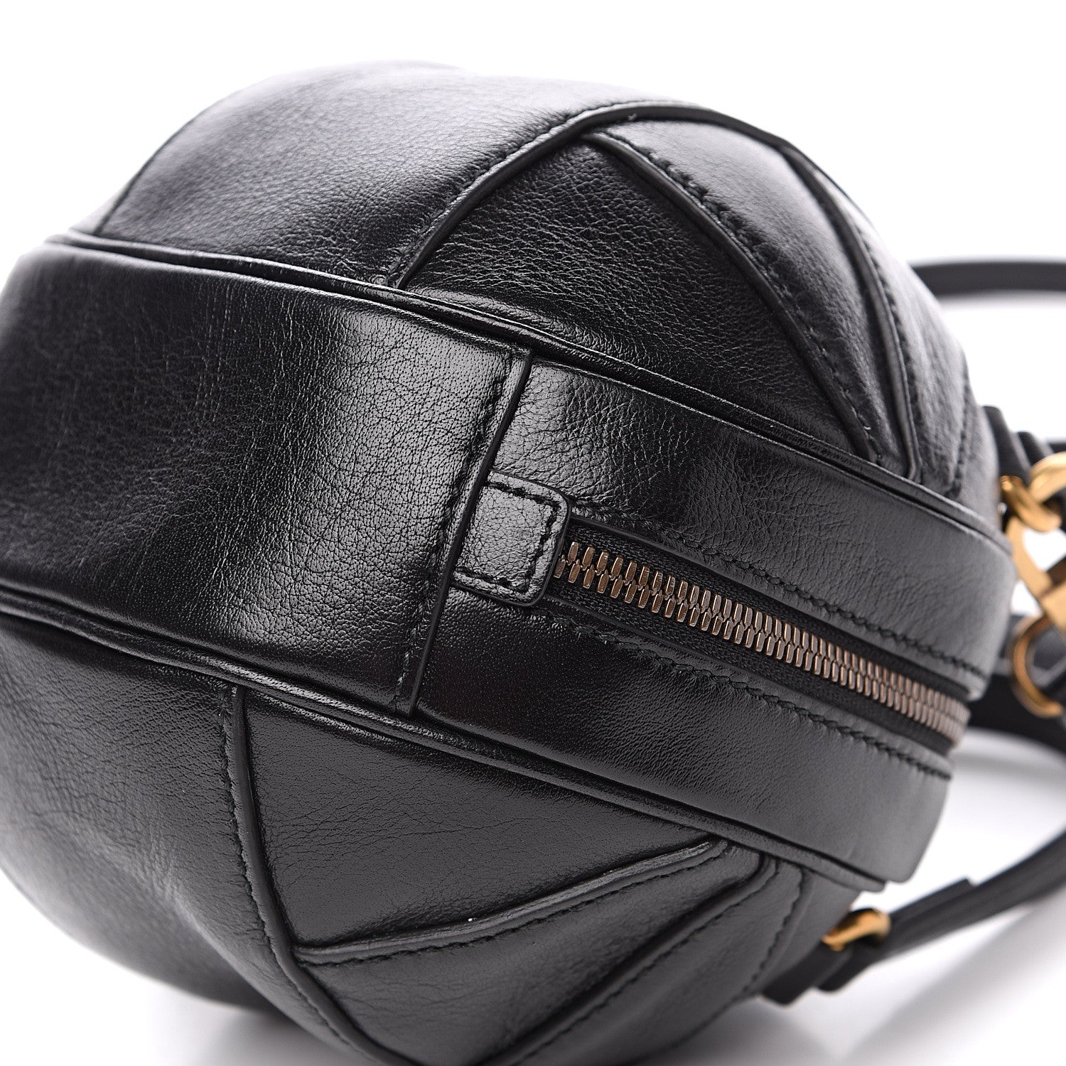 Gucci Piuma Lux Energy Mini Tifosa Basketball Shaped Shoulder Bag Black 8 of 8